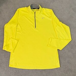 Nike Bright Yellow Quarter-Zip Pullover